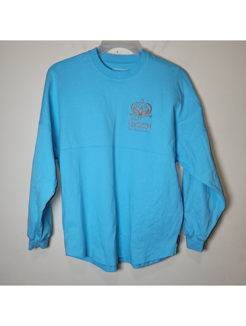 Disney Parks Frozen The Broadway Musical Spirit Jersey Shirt Let It Go Blue S